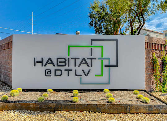 Property Signage at Habitat @ DTLV, Las Vegas, NV, 89106