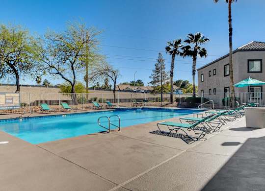 A swimming pool at The 95 Apartments, Las Vegas, 89129