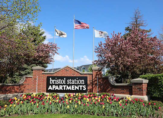 Property Signage at Bristol Station, Naperville, Illinois