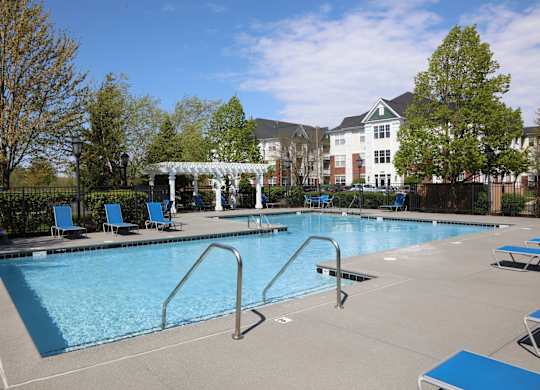 Refreshing Outdoor Pool at Bristol Station, Naperville, Illinois