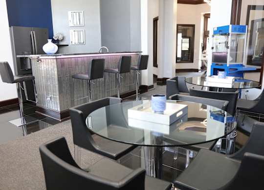Complimentary Coffee Bar at Bristol Station, Naperville, Illinois