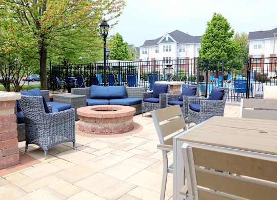 Grilling and Fire Pit Area at Bristol Station, Naperville, 60563
