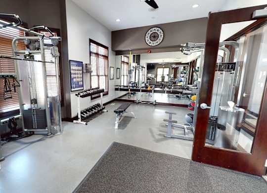 24 HR Fitness Center with Free Weights at Bristol Station, Naperville, Illinois