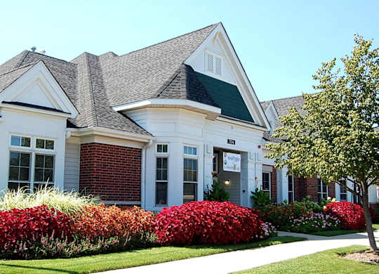 Clubhouse Exterior at Bristol Station, Naperville, IL, 60563