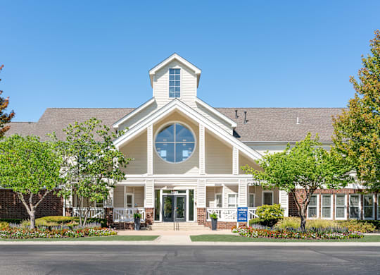 Newly renovated resident clubhouse at Britton Woods Apartments in Dublin, Ohio
