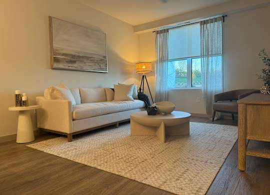 Living room area for relaxing and socializing.