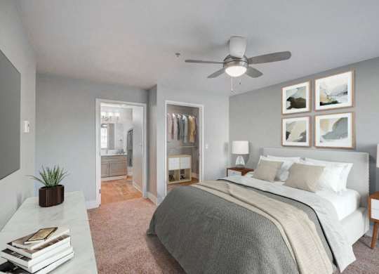 Bedroom at Clock Tower Village, DuPont Washington