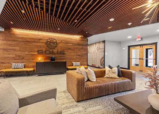 the lobby or reception area