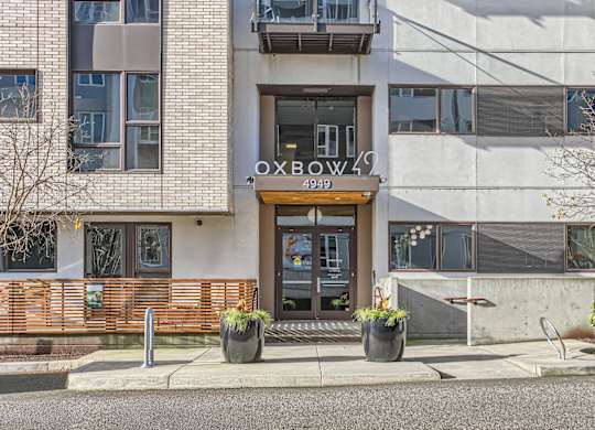 The front of a building with the number 499 on it.