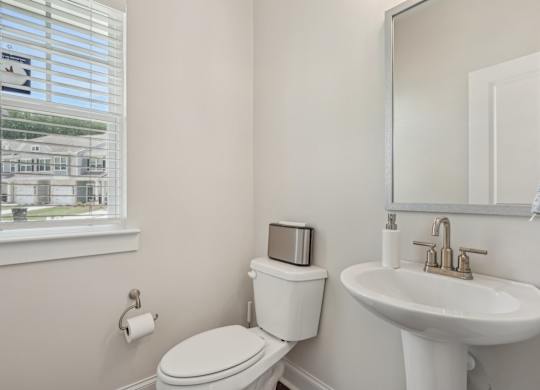 Half bathroom on the 1st floor