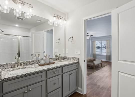 Another view of the primary bathroom.