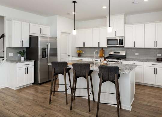 Alternate view of the kitchen.