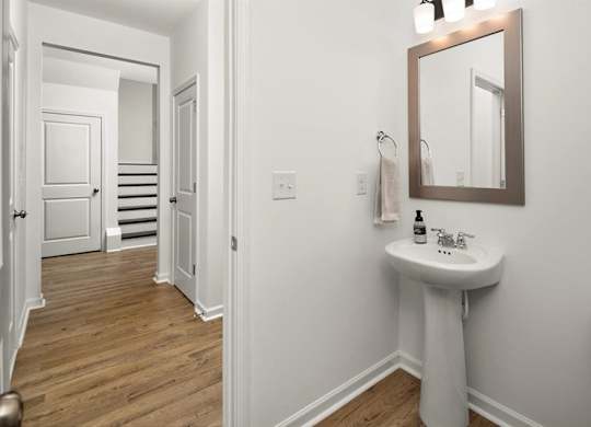Half bathroom on the 1st floor