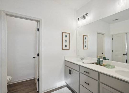 Separate toilet area for added privacy and convenience.