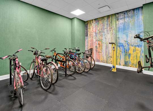 Bike Storage Area at Metro67, Memphis, TN, 38103