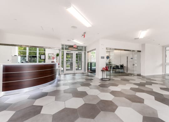 Lobby of Station Row Apartments
