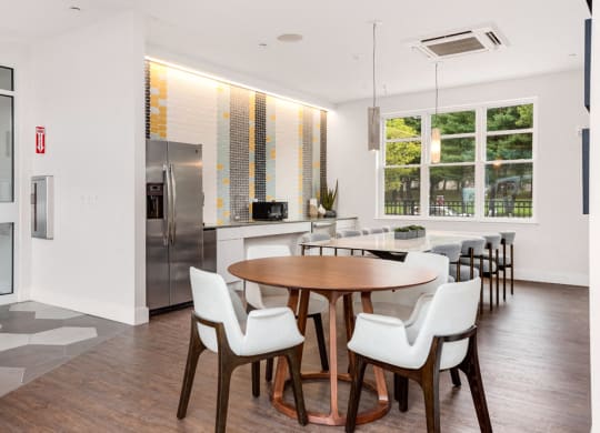 kitchen with refrigerators at station row