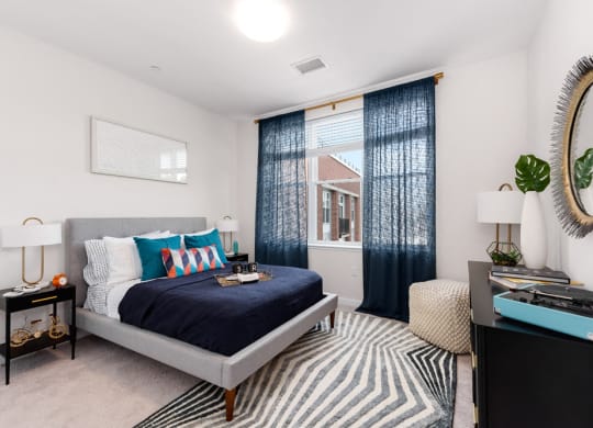 Station row model apartment with carpet