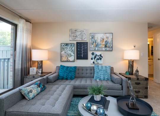 Faxon Commons Living room with couch