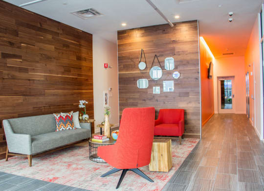 Community space with lounge chais