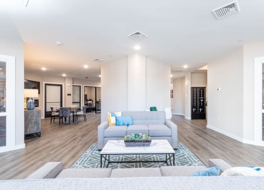 Seating area in the 1st floor at Millside Apartments in Canton