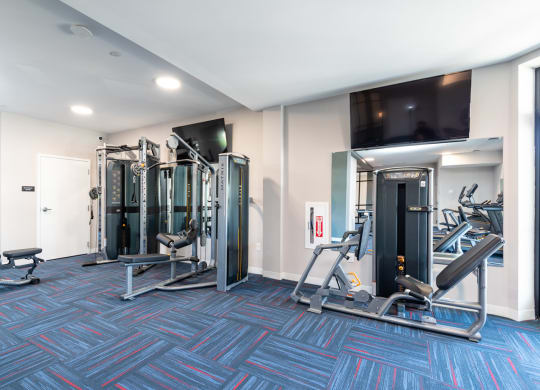 Fitness room at Millside in Canton