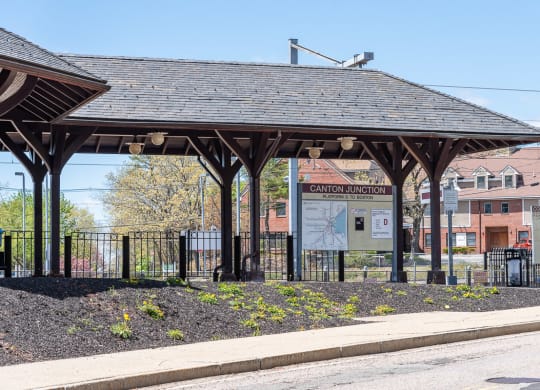 Canton Junction Commuter Rail near Millside
