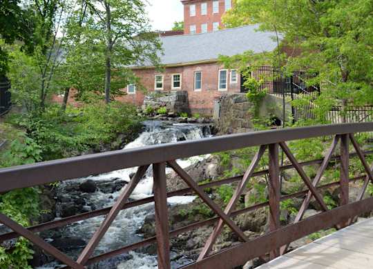 Nearby stream and walking paths