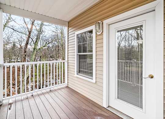 Ashland woods apartment with balcony and view of woods