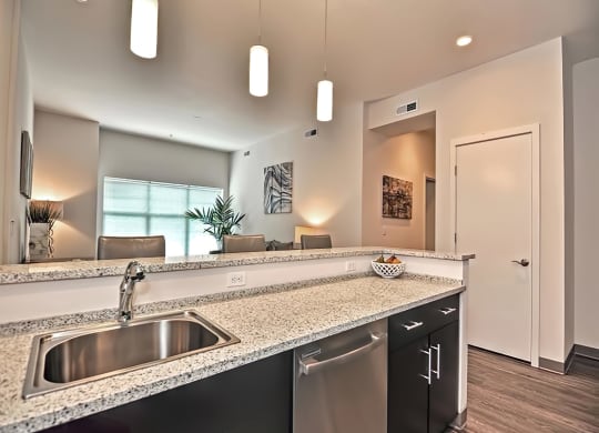 One Mansfield Kitchens with Granite Counters and Stainless Steel Appliances