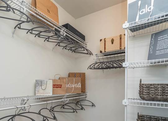Spacious closet at the Mastlight.