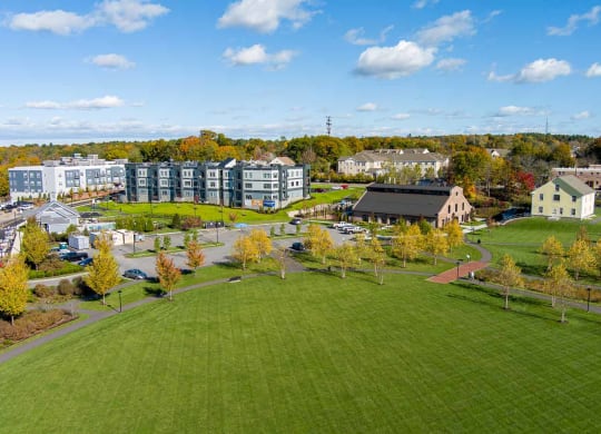 Millside apartments in canton, the nothern spy, and heritage park aerial