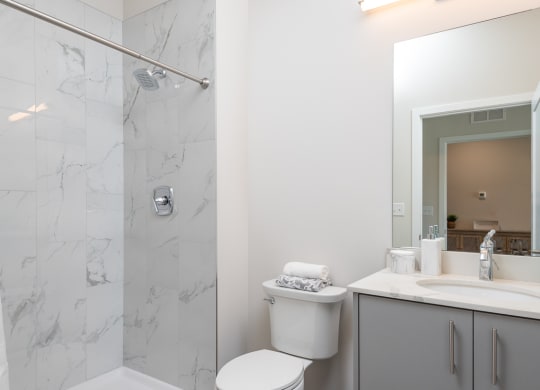 Millside model bright bathroom