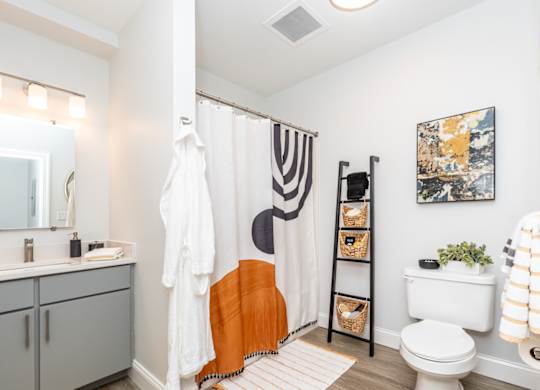 Spacious bathrooms at Munroe Place in Quincy