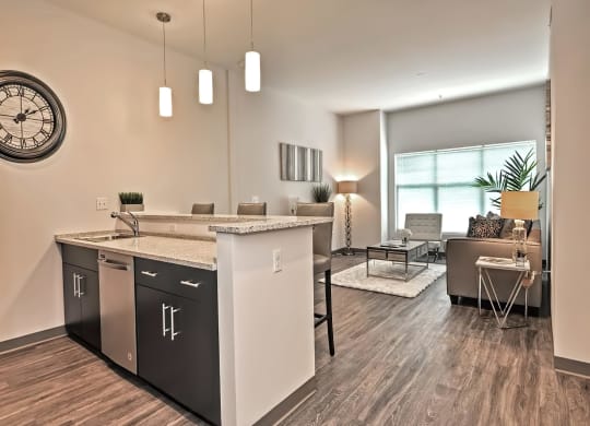 One Mansfield Model Apartment and Living & Dining Space