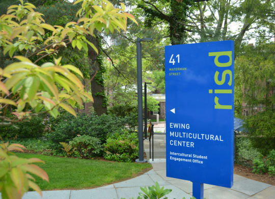 multicultural center sign near station row