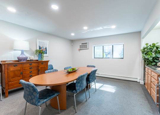 Business center with coffee
