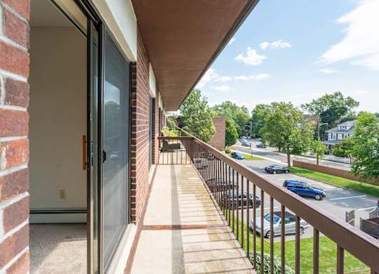 large balconies in select homes