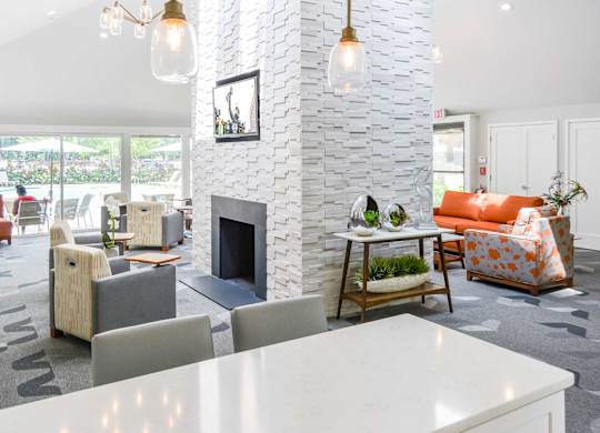 Resident Lounge Weymouth Commons Apartments