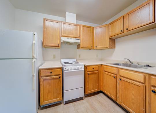 A kitchen in Home at Edinlake Apartments, Edinboro, PA