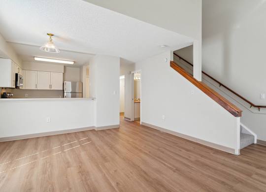 Staircase Leading to Upstairs Bedrooms at Mariner's Hill Apartments, Marshfield, MA