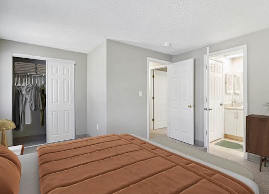 Bedroom Layout With Closets And Bathroom, Mariners Hill, Marshfield, MA.