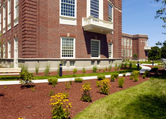 Balcony View of Wilber School Apartments, Sharon, 02067.