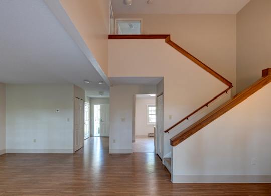Staircase Leading to Upstairs Bedrooms at Mariner's Hill Apartments, Marshfield, MA