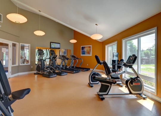 Fitness Center at Mansfield Meadows Apartments in Mansfield, MA