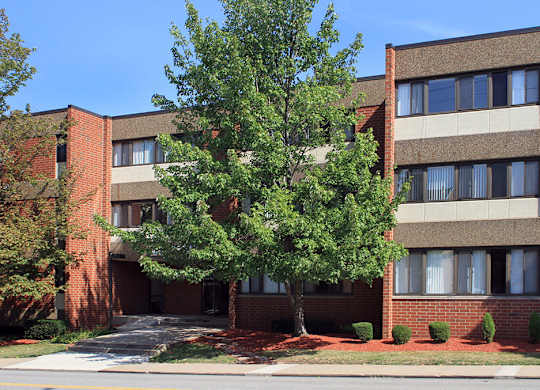 Exterior at Bates Hill Apartments Pittsburgh, Pennsylvania.