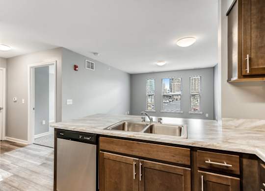 Open Floorplans with Vinyl Wood Like Flooring at Niagara Square, New York, 14201