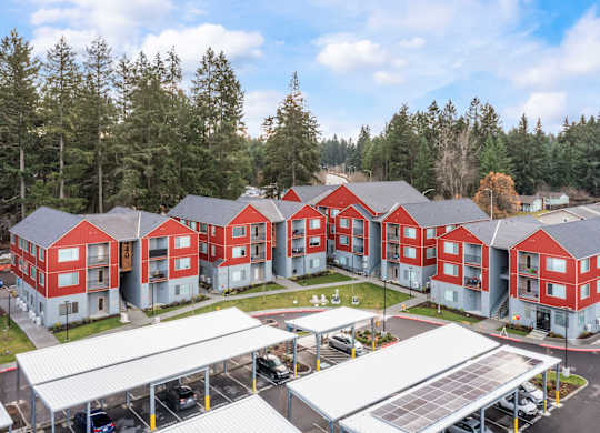 Aerial view of Serenity Apartments