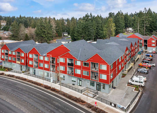 an aerial view of Serenity Apartments