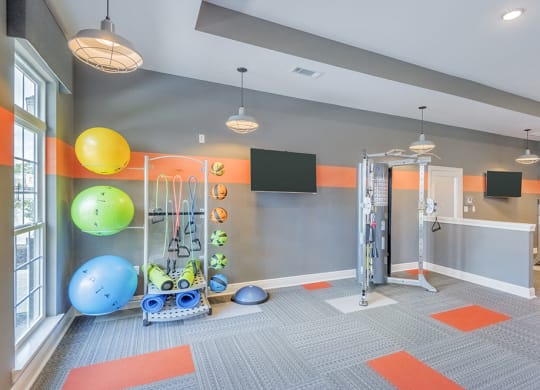 Plyometrics Gym Area at The Met Apartment Homes, Hattiesburg, MS